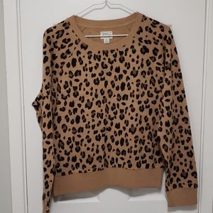 Leopard print sweatshirt
